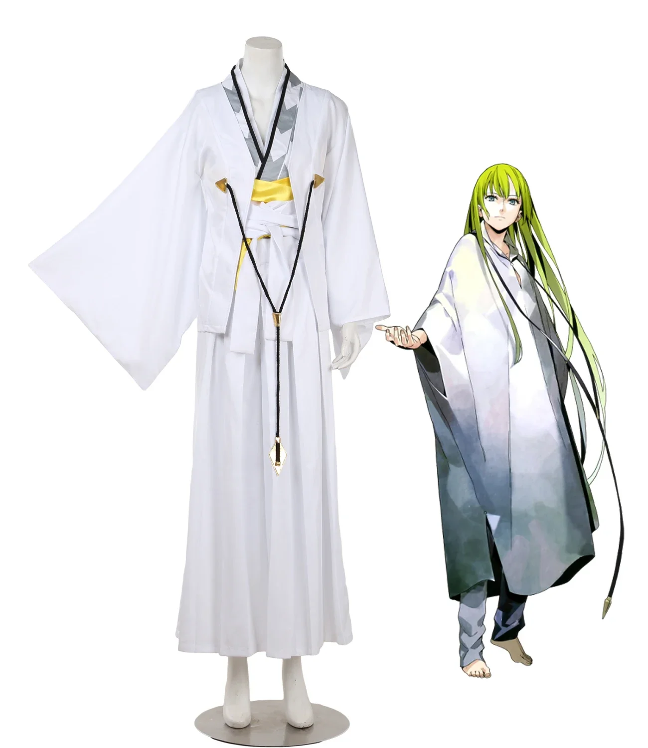 

Fate Grand Order FGO Enkidu Kimono Cosplay Costume Full Set Custom Made Any Size