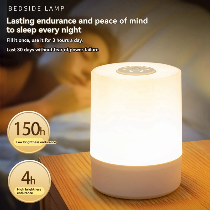 ABUL-Touch Night Light Bedside Lamp Dimmable Night Light Eye Protection LED Table Lamp Home Bedroom Lamp