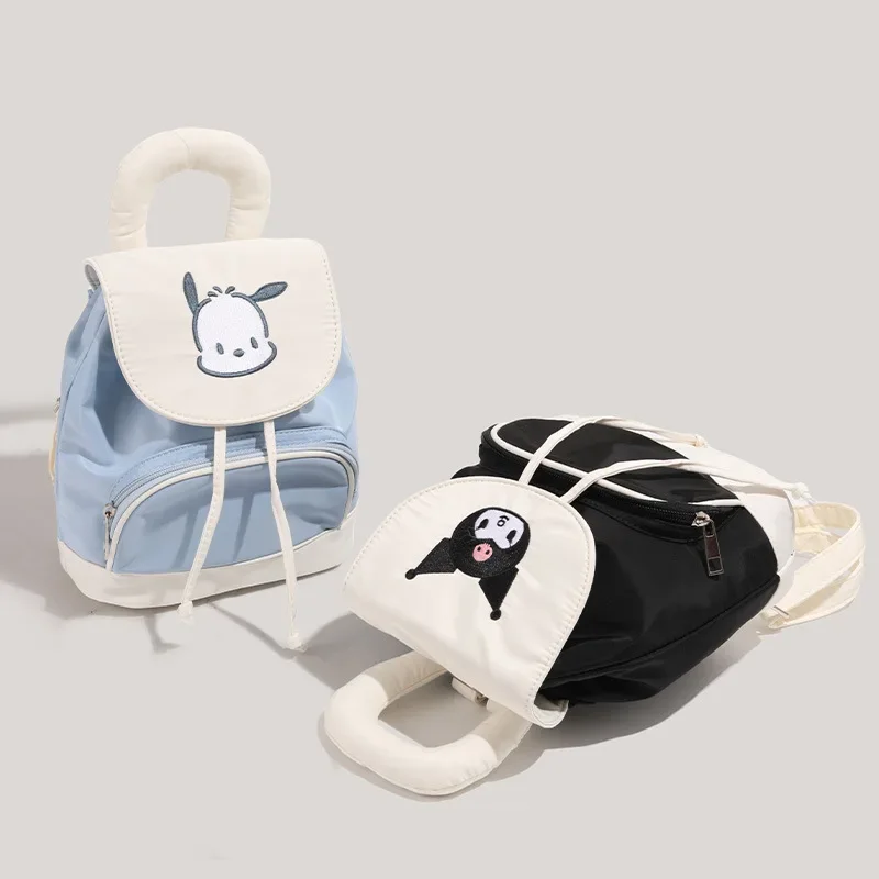 Mochila Sanrio feminina, estilo coreano, estilo Ins, impermeável, fofa, cão de orelha grande, nova