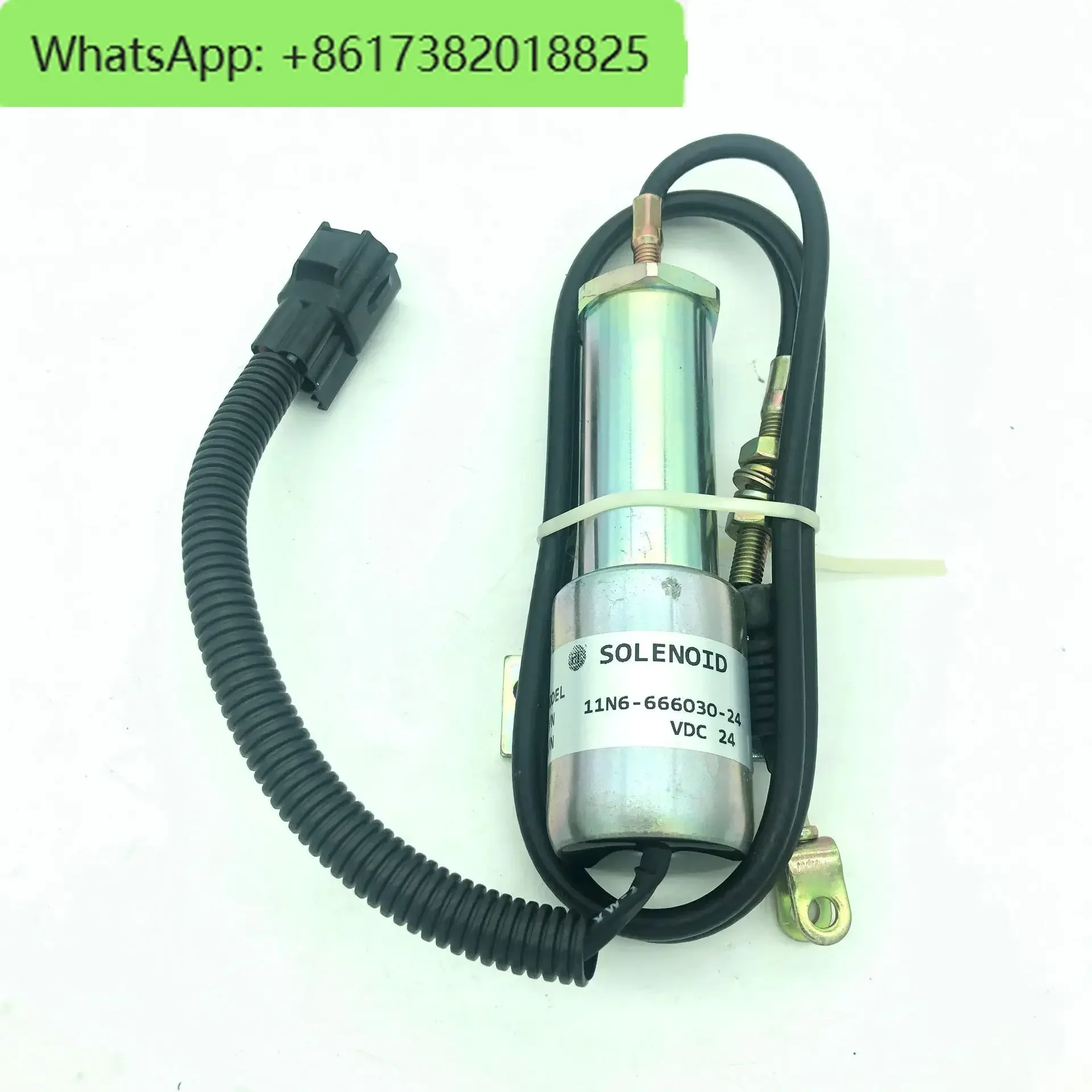 

24V Shutdown Solenoid Valve / Flameout OEM 11N6-666030-24 For Excavator R210-7