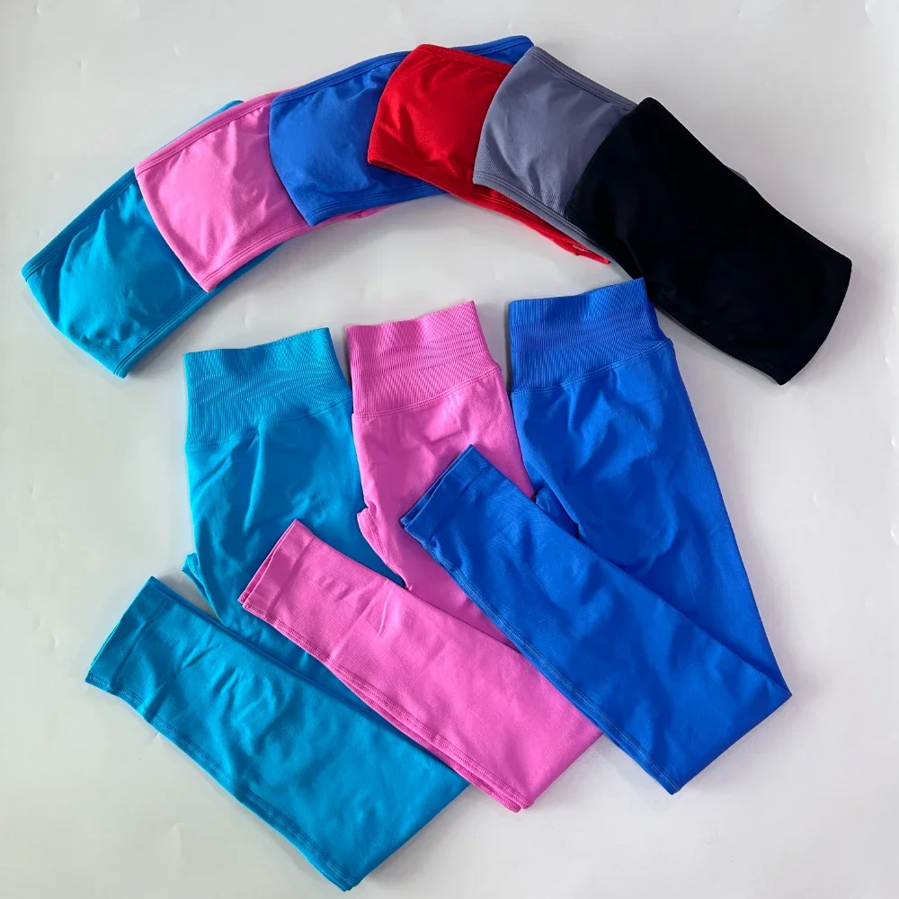 Pericic 2-teiliges Workout-Set für Damen, Rückenfreier Bandeau-Sport-BH, Scrunch-Leggings, Yoga-Bekleidung, Sport-Gym-Kleidung, Outfit-Set – Detail 14
