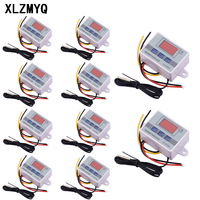 10pcs W3002 Digital Control Temperature Microcomputer Thermostat Switch XH-W3002 DC 12V DC 24V AC 220V Temperature Sensor