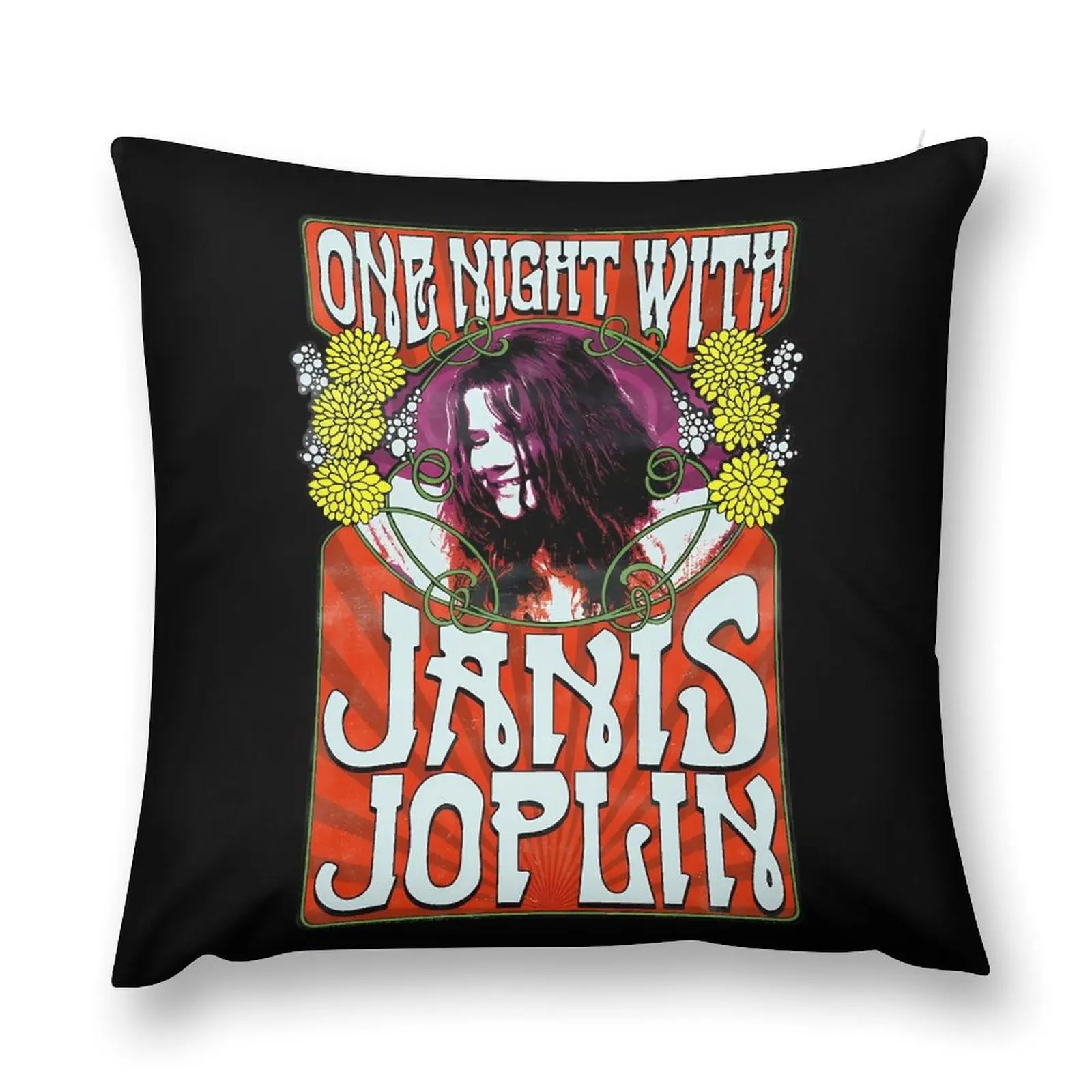 Janis Joplin-Janis Joplin Throw Pillow Luxury Cushion Cover Christmas Pillows Cushions pillow