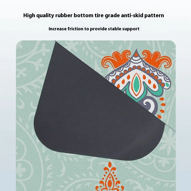 プロのピラティス器具 滑り止めヨガマット、スエードと天然ゴムの折りたたみ式ポジショニングパッド、リフォーマートレーニング用 요가매트