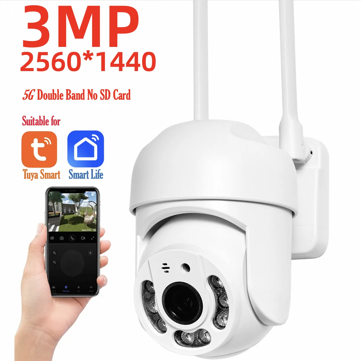 Other Tuya 4mp ptz wifi netzwerk kamera sicherheits schutz ip66 wasserdicht 5g dual-band kamera home video überwachung 10