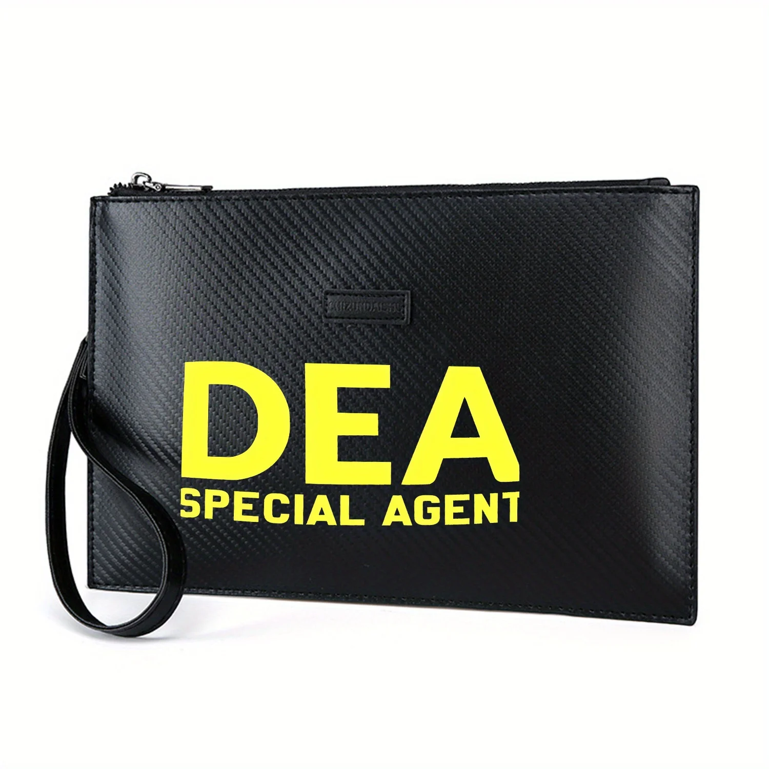 

DEA SPECIAL AGENT, жирные желтые буквы, элегантная мужская сумка из искусственной кожи с принтом, модная и практичная для повседневной носки