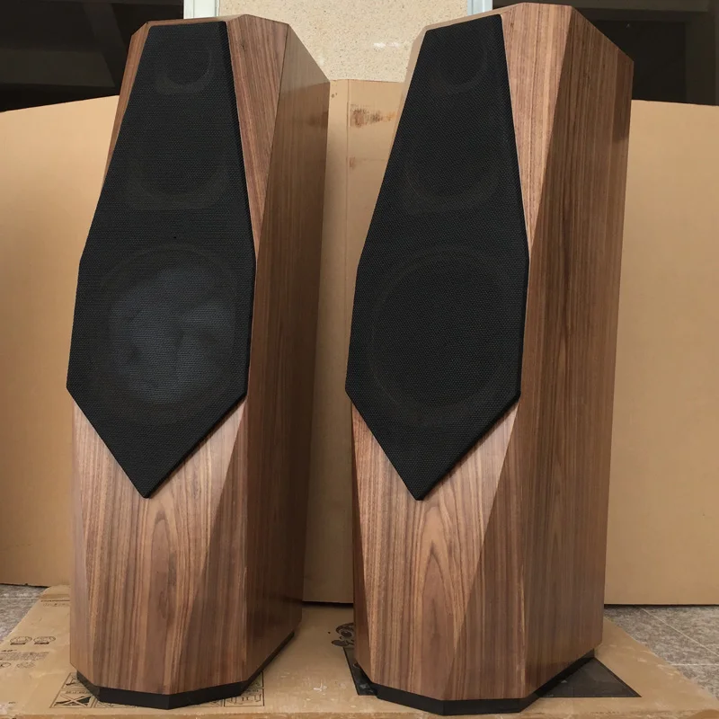 

Wooddiy Customized 10 inch One Pair Hifi DIY Birch Plywood Speaker Empty Cabinet Floor Box Three Way Indra Big Bevel