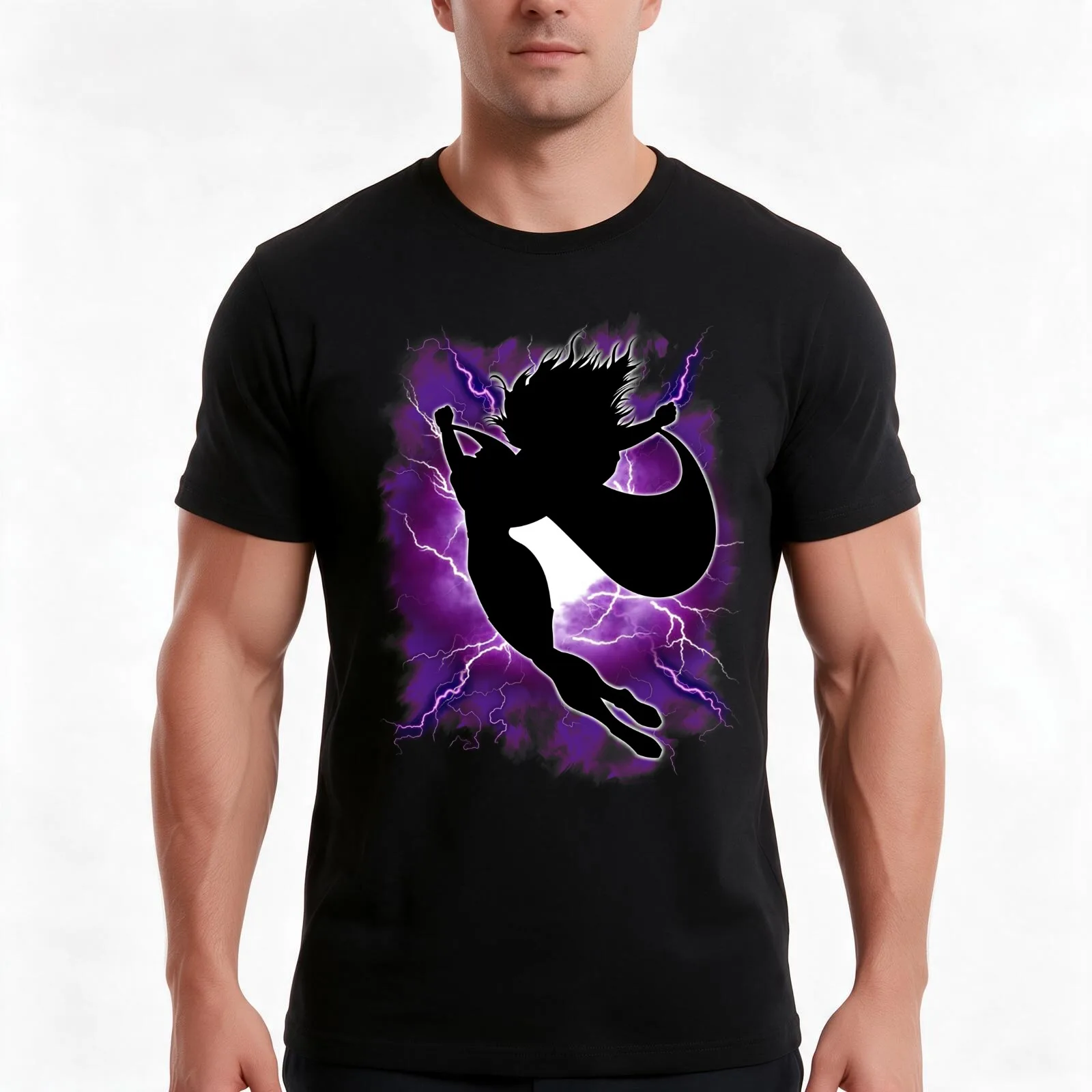 Storm T-Shirt, Summer Casual Cotton Tee, Oversized Streetwear Tops, Vintage Graphic Print, Loose Fit Short Sleeve, 100% Cotton