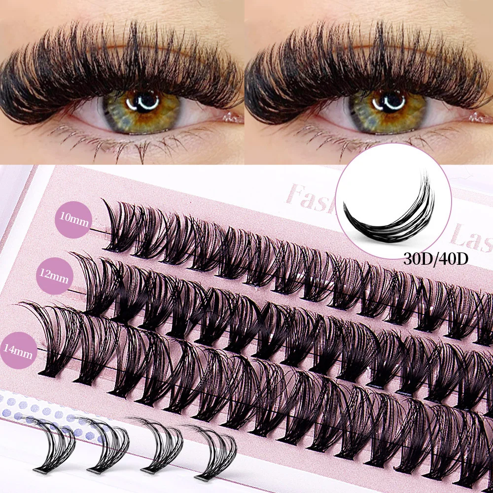 1box/60 bundles 30/40D fake eyelashes imitation mink Individual Eyelash Natural Thick lashes Eyelash Extensions for make up