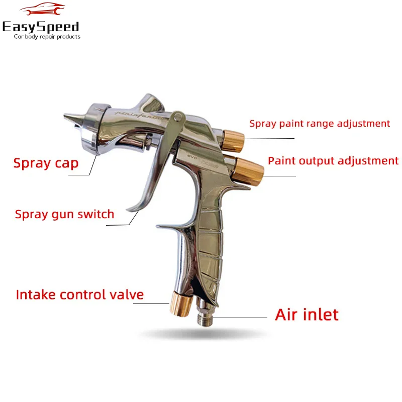 Japan ANEST WS400 Car Spray Gun High Saving Paint Atomization 1.3/1.4 Nozzle Paint Spraying