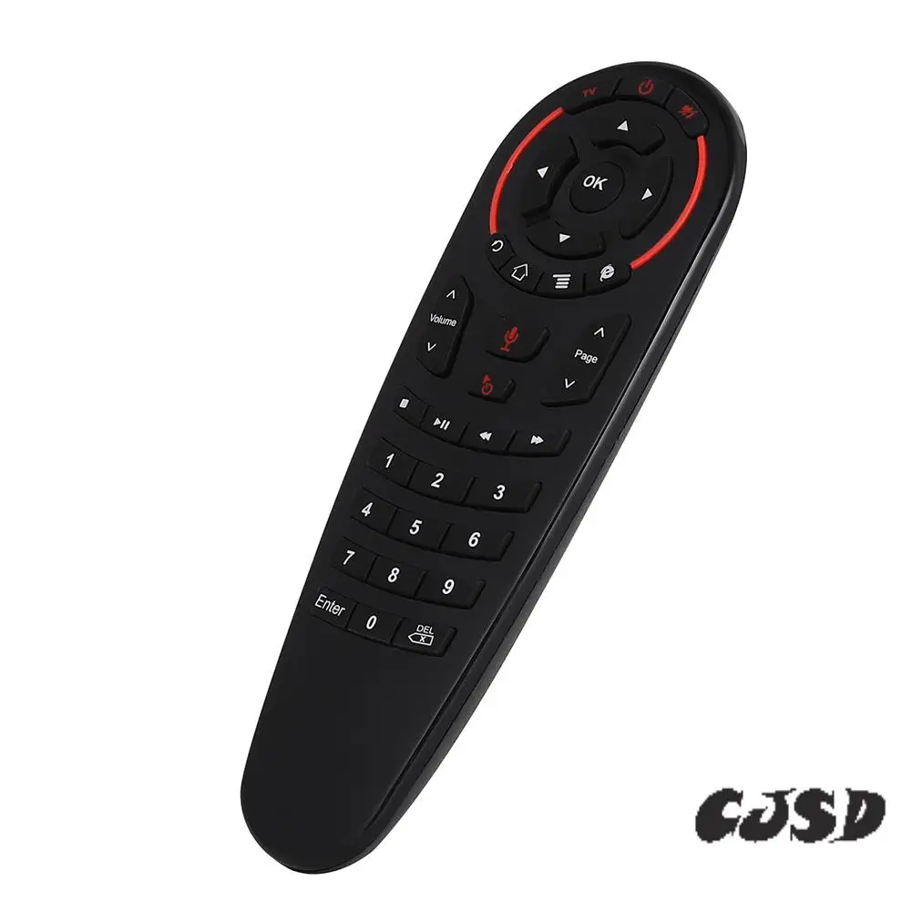 

CJSD-G30S Голосовая воздушная мышь, универсальный пульт дистанционного управления, 33 клавиши, ИК-обучение, гироскоп, беспроводной умный пульт дистанционного управления для Android TV Box