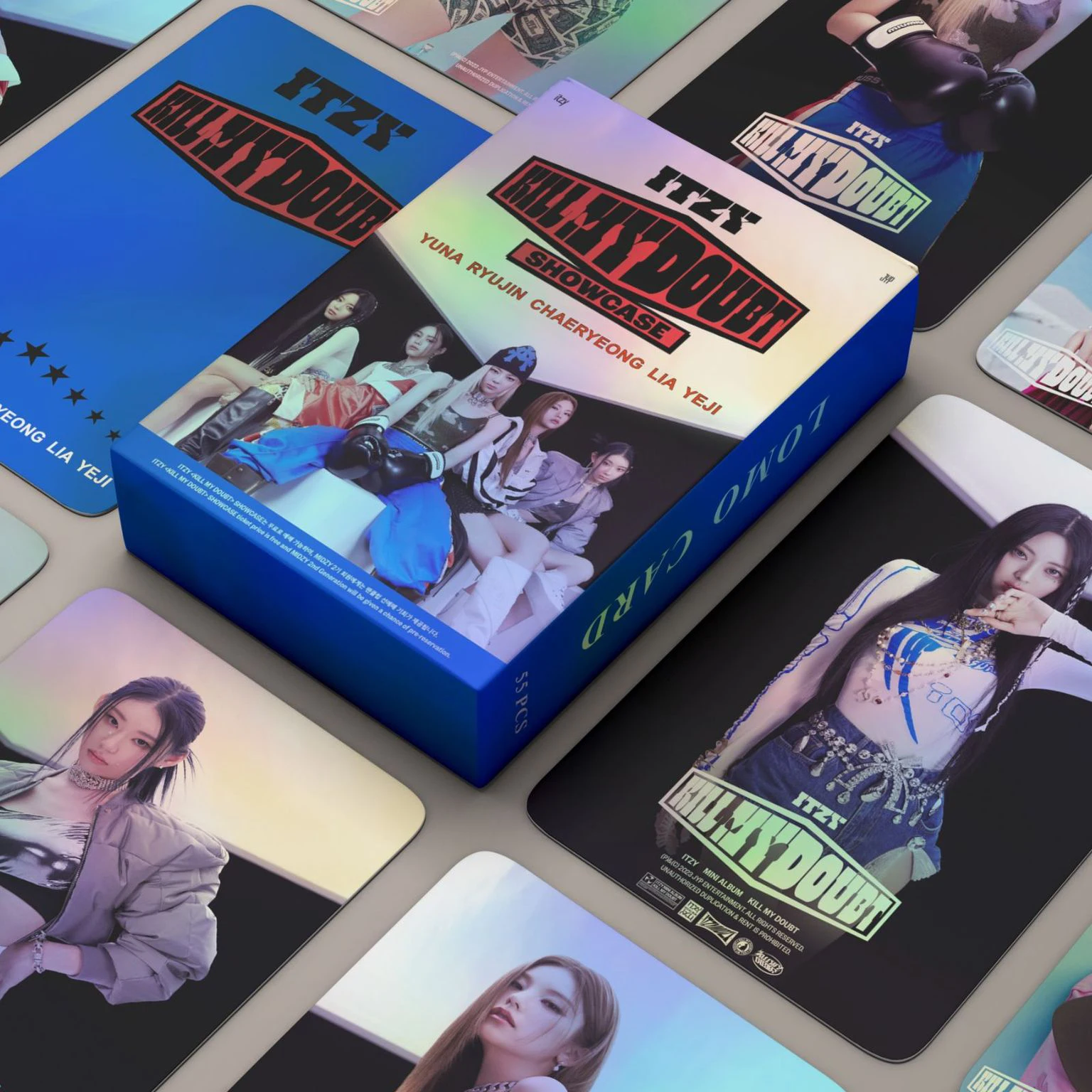 55pcs/set ITZY Kpop KILL MY DOUBT Photocards GI-DLE Album Photo Lomo Cards Girls Postcard for Fans Collection Gift