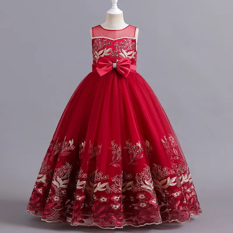 Kids Ball Gowns for girls Vestidos de Fiesta para niñas de 8 a 12 Dress Banquet Halloween Show Host Dress