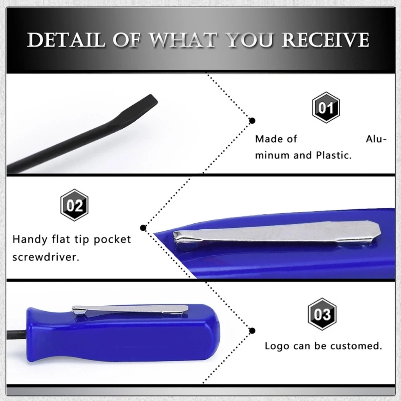 A2BF PRY BAR avec clip courte en ligne voiture à outil à outil à outils à outils à outils à 4 faces