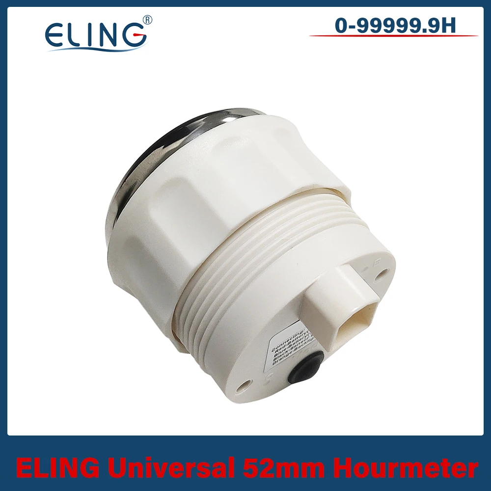 ELING أحدث محرك رقمي 52 مللي متر مقياس ساعة LCD مع 8 ألوان خلفية لسيارة قارب يخت سفينة عالمية 12 فولت 24 فولت #4