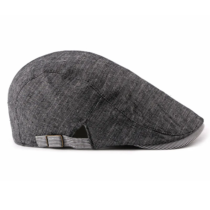 Newsboy Hats for Men Flat Cap Cotton Adjustable Breathable Irish Cabbie Ivy Driving Hunting Hat