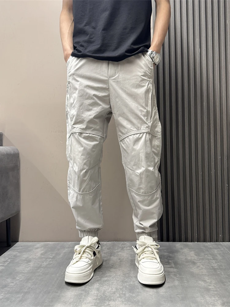 

Летние легкие повседневные спортивные брюки на открытом воздухе, мужские новые 2026, длинные брюки-банджи на девять футов, бренд Faion