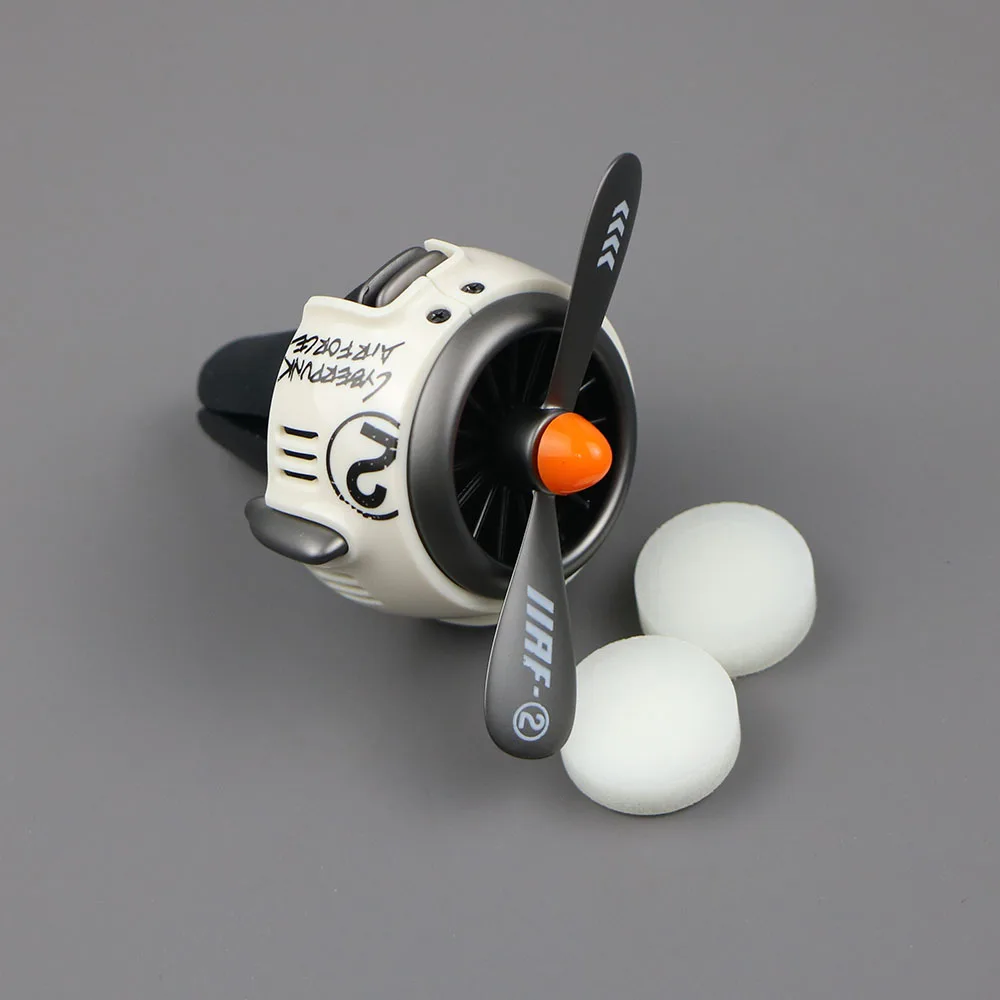 

White Car Air Fresheners Rotating Propeller Outlet SEA Fragrance For VW Audi