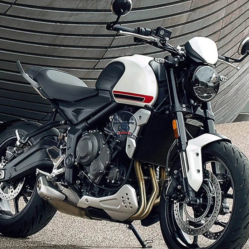 ل ترايدنت 660 ترايدنت ترايدنت 660 2021-2024 2023 دراجة نارية البطن عموم حامي انخفاض هيكل المحرك الحرس لوحة التزلج المفسد #2