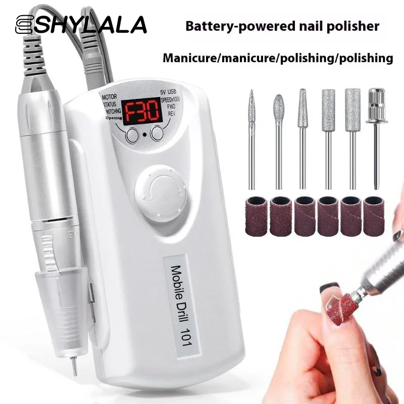 

35000 RPM Rechargeable Nail Drill Machine Professional Portable Electric Manicure File For Nails Gel Polish Remove Grinding