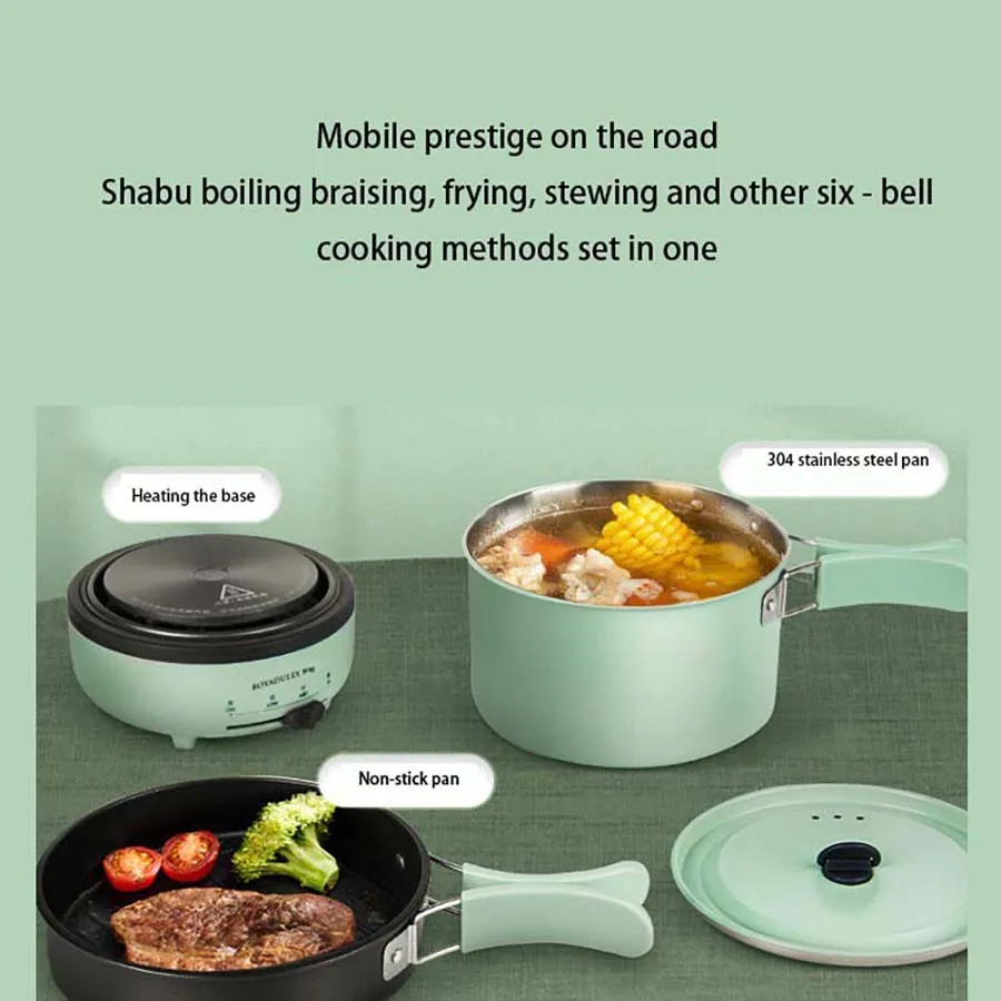 휴대용 접이식 전기 웍 전기 요리 냄비 기숙사 가정용 학생 냄비 다목적 전기 밥솥 학교 홈