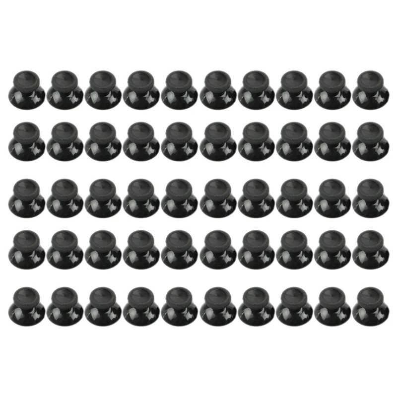 Dependable-50Pcs Replacement Accessories Analog Thumbstick Thumb Stick For  One Controller Black Thumbstick Grips Caps Set