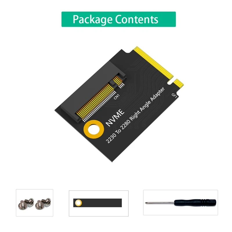 สำหรับ ROG Ally Transfer Board บอร์ดขยายฮาร์ดไดรฟ์ SSD 2230ถึง2280สำหรับ NVME M.2 90องศาอะแดปเตอร์แปลง PCIE4.0ทนทาน