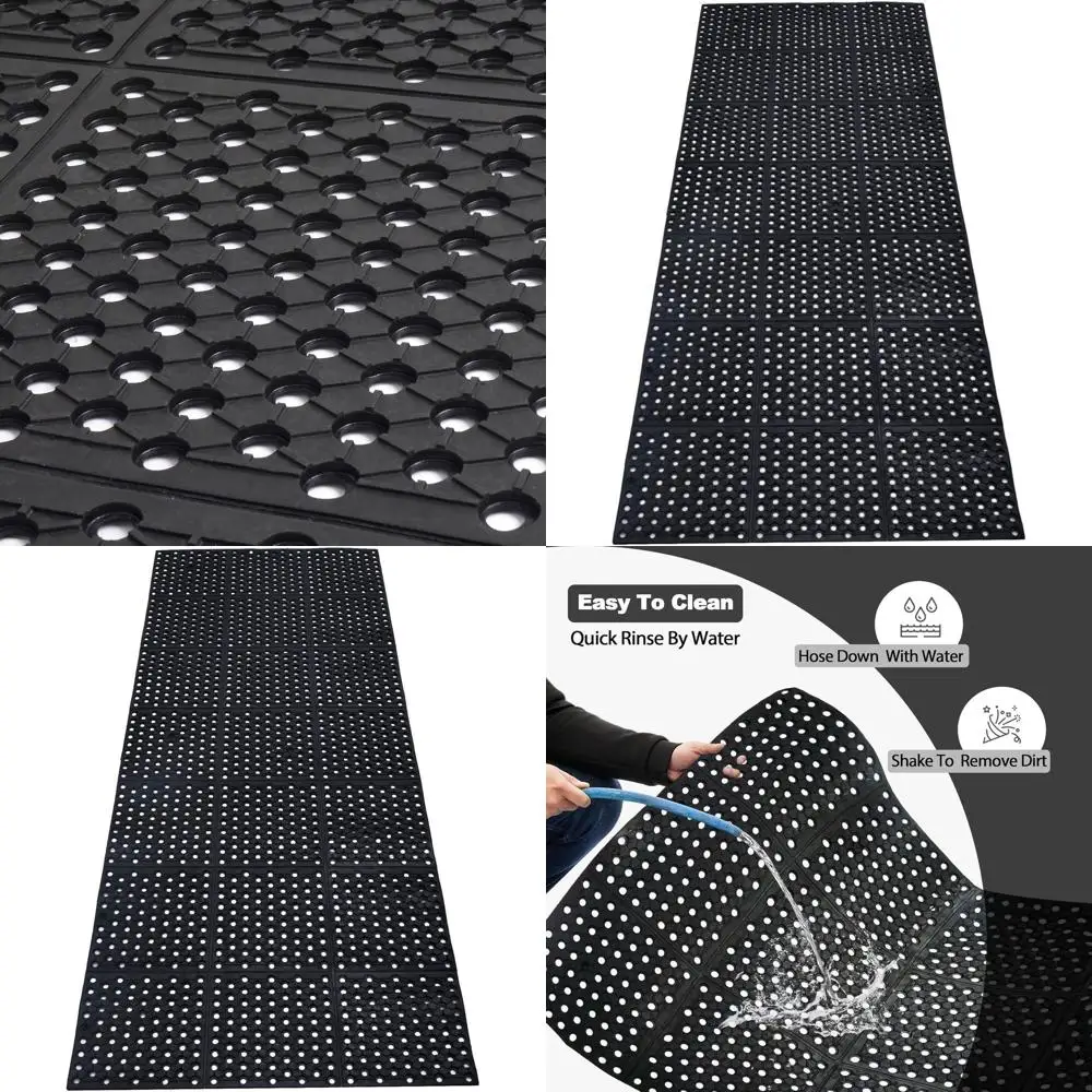 

Прочные резиновые дренажные маты 82.67x35.43 - антиусталостные, противоскользящие для коммерческих кухонь