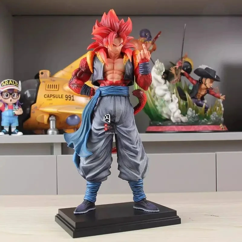34 cm Dbz Ssj4 Gogeta Action Figure - Anime Dragon Ball Z Super Saiyan 4 Figurine da collezione Gk Statua Bambola Ornamenti Giocattolo