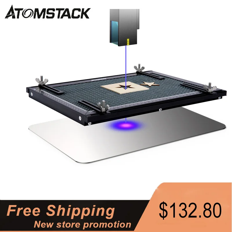 ATOMSTACK Laser Cutting Honeycomb Board Engraving Working Platform 380x284x20mm for CO2 or Diode Laser Engraver Cutting Machine