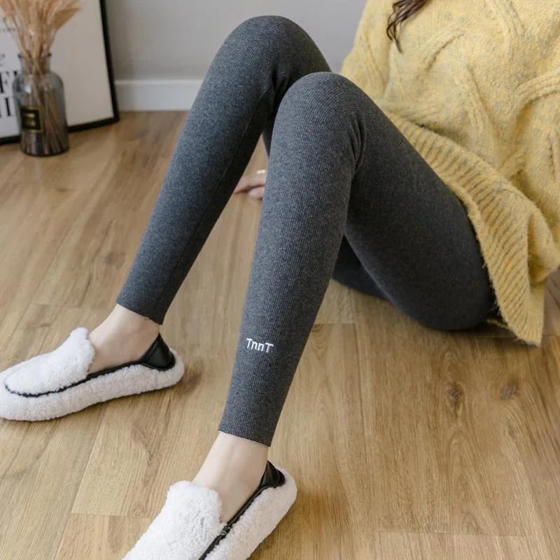 Lamb Velvet Leggings for Women with High Waist New Style Plush Thickened Large Size Integrated Warmth