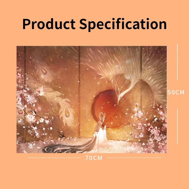 70*50cm 1000pcs Puzzle for Adults Phoenix Beg for Phoenix Difficulty Game Educational Toy Christmas Gifts Decorative Painting