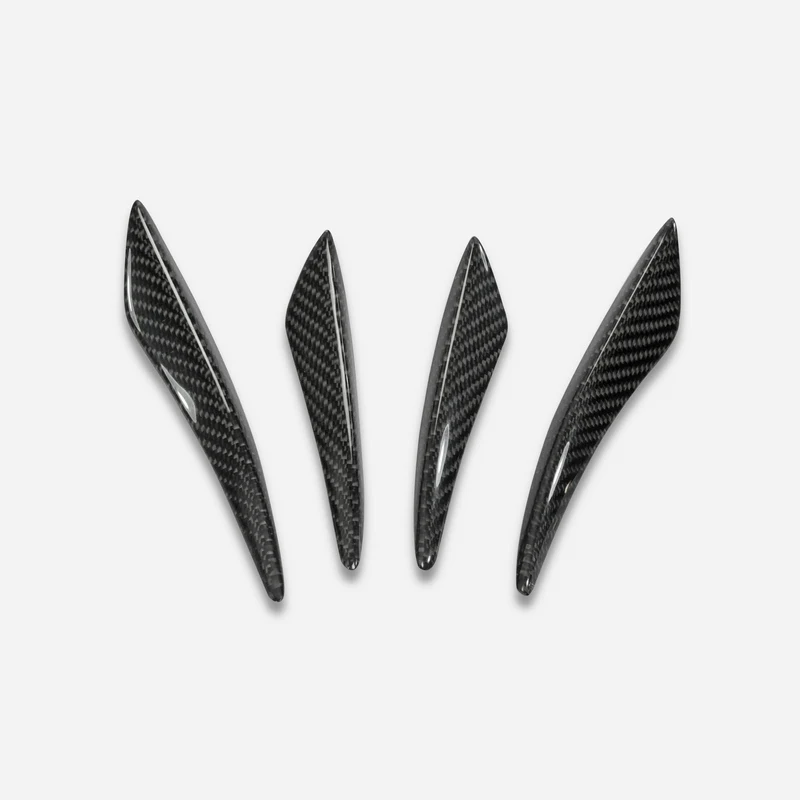 Universell Passende Gebogene Frontstoßstangen-Canards 4-teilig Sportliches Exterieur-Upgrade-Zubehör