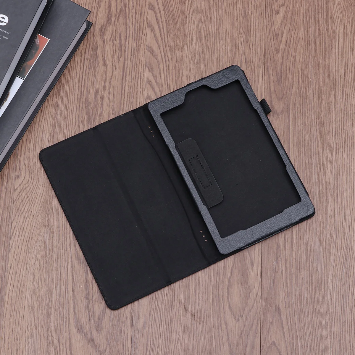 

Angoily PU Stand Case for Fire 8 2017 8 Inch Gen Folding Cover Tablet Black