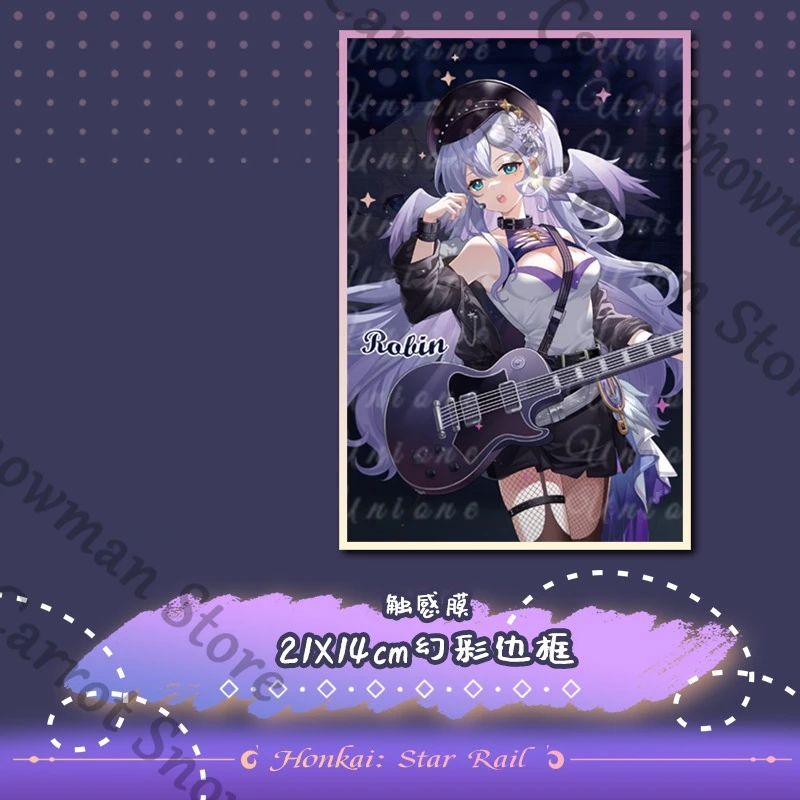 Honkai: Star Rail × سلسلة جديدة من زملائي روبن من الأكريليك مقاس 75 مم، شارة فلاش مزدوجة، علامة ملونة