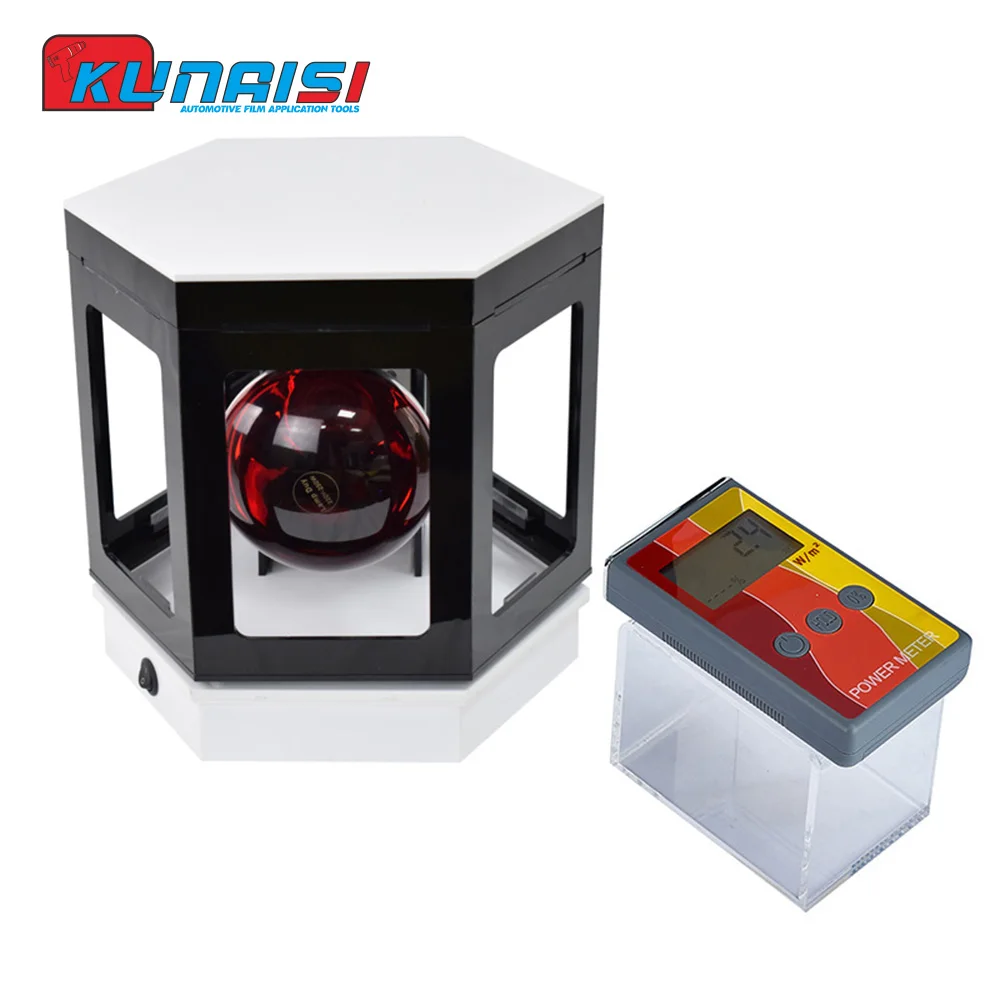 Automotive Solar Film 6 Sided RotaInfrared Test Baking Lamp Tool Glass Film Display Cabinet Thermal Insulation Performance Props