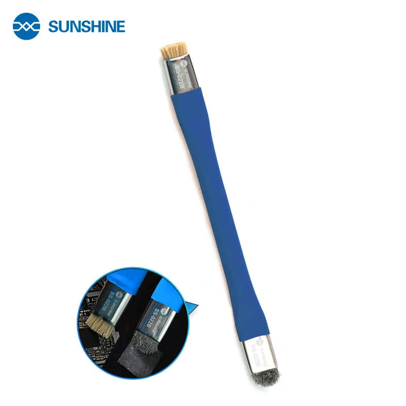 SUNSHINE SS-022B/022 Safe Brush Anti-Static PCB Cleaning Brush Motherboard  for Mobile Phone Repair Tool Double Head Convenience