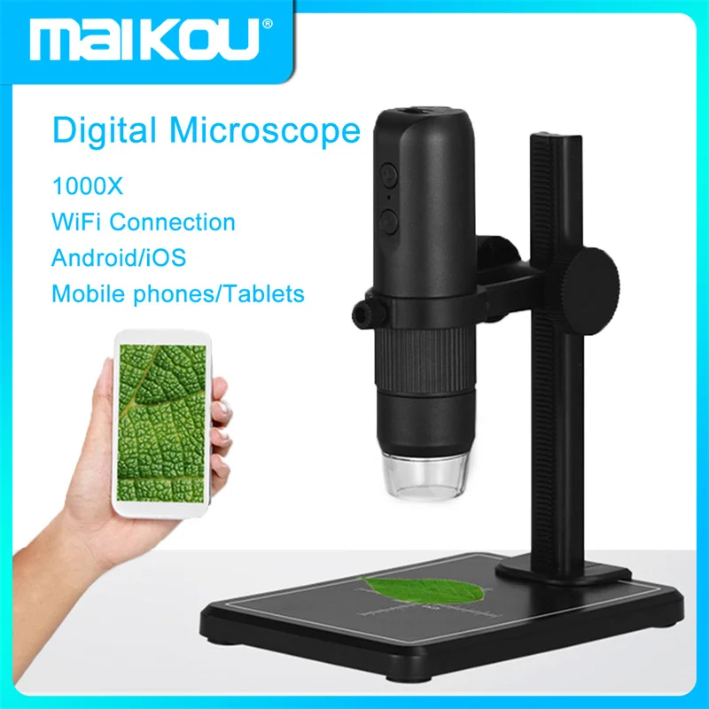 

WIFI Digital Microscope 1000X USB 1080P Video Magnifier With 8 LED Endoscope Zoom Camera Magnifier For Cell Phone PC