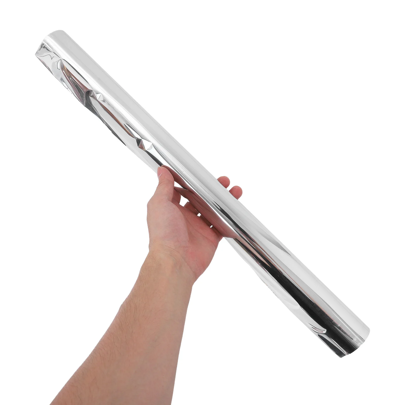 لفة واحدة من فيلم النوافذ للخصوصية أحادي الاتجاه 50 سم × 2 متر، طلاء زجاجي عاكس فضي للمنزل والمكتب، خصوصية نهارية، مضاد للأشعة فوق البنفسجية، تحكم في الحرارة، ذاتي اللصق