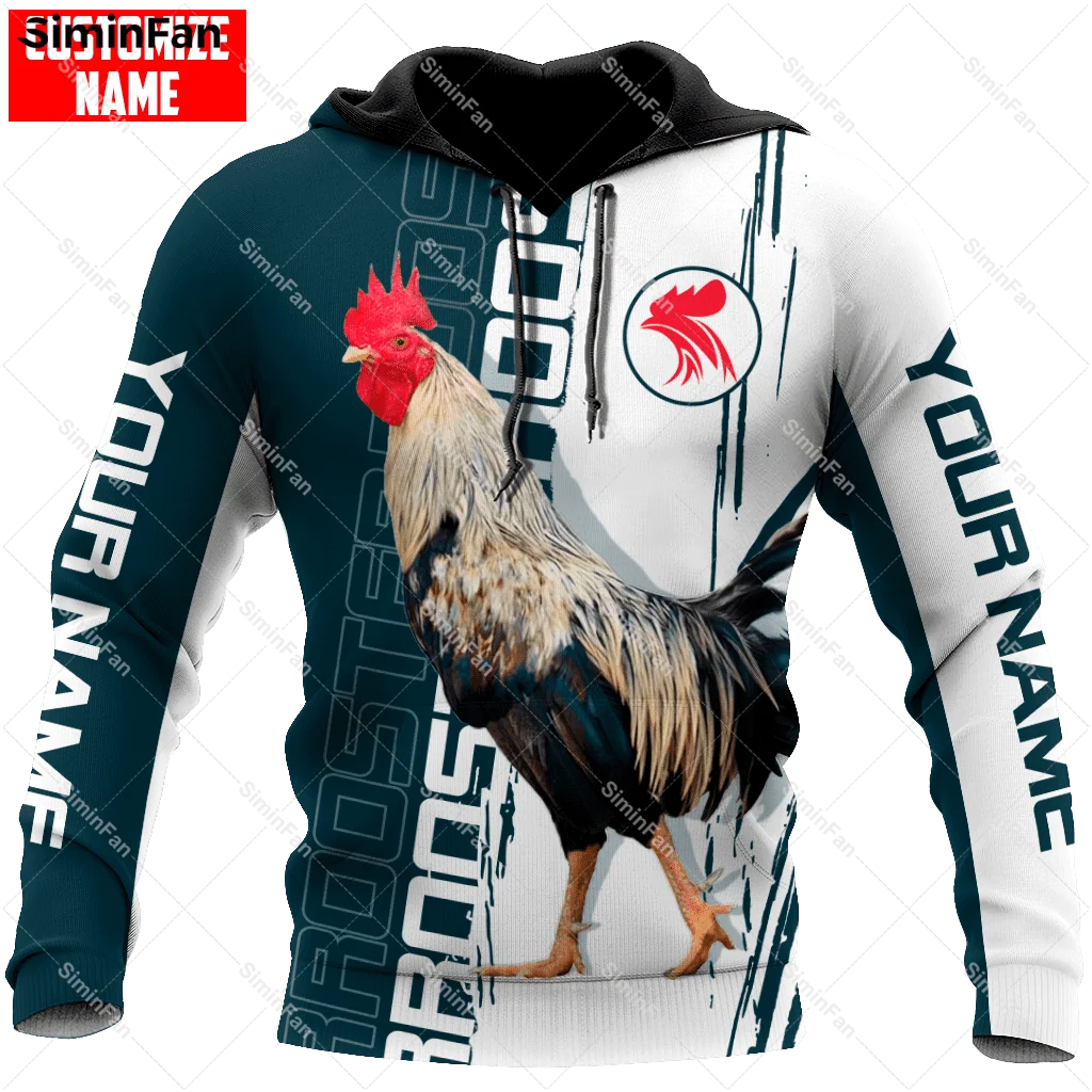 Aboriginal Rooster 3D Full Printed Hoodie Zipper Jacket Men Hooded Pullover Coats Unisex Outwear Casual Sweatshirt Streetwear