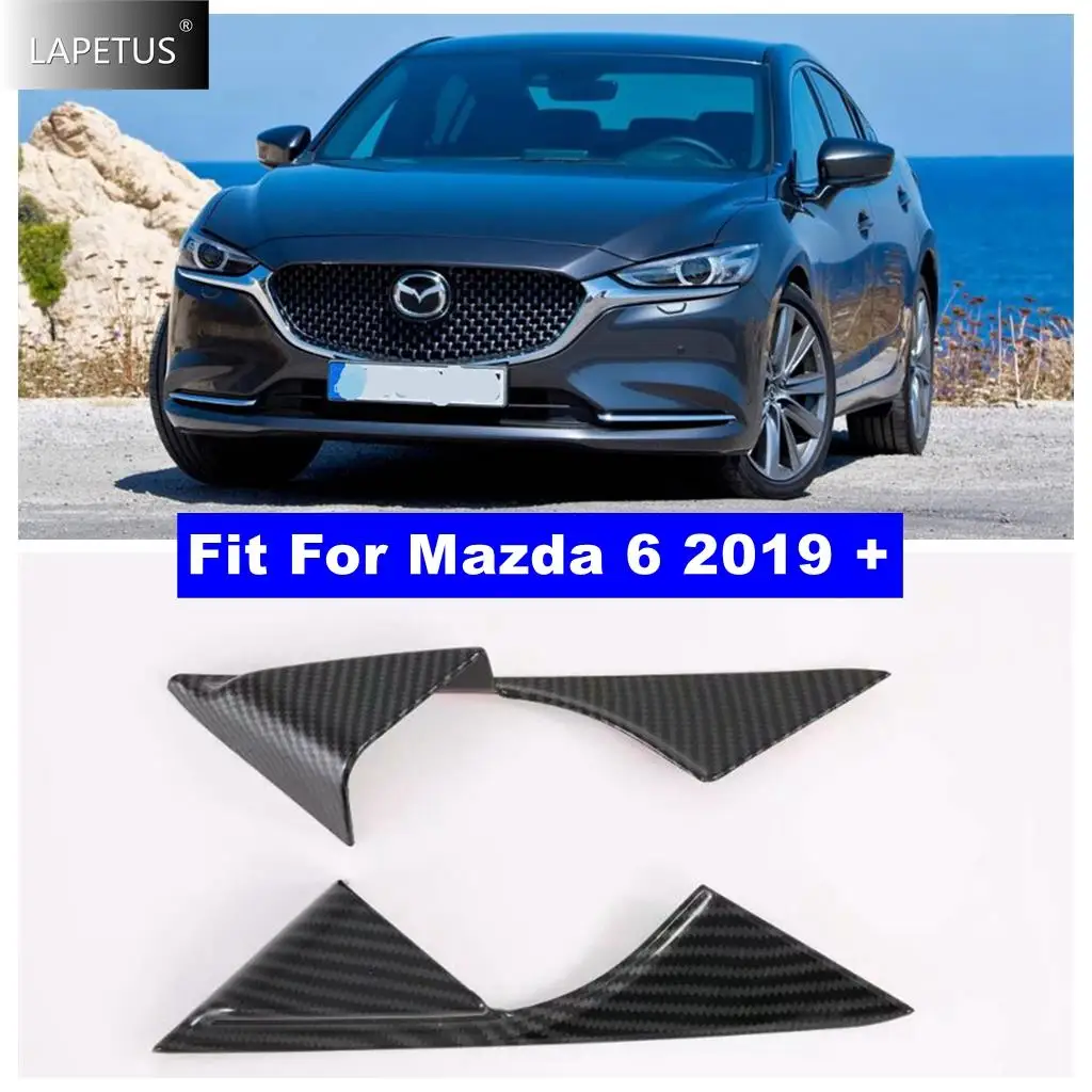 

Carbon Fiber Look Auto Inner Window Pillar A Post Decor Panel Cover Trim Fit For Mazda 6 2019 - 2024 ABS Exterior Accessories