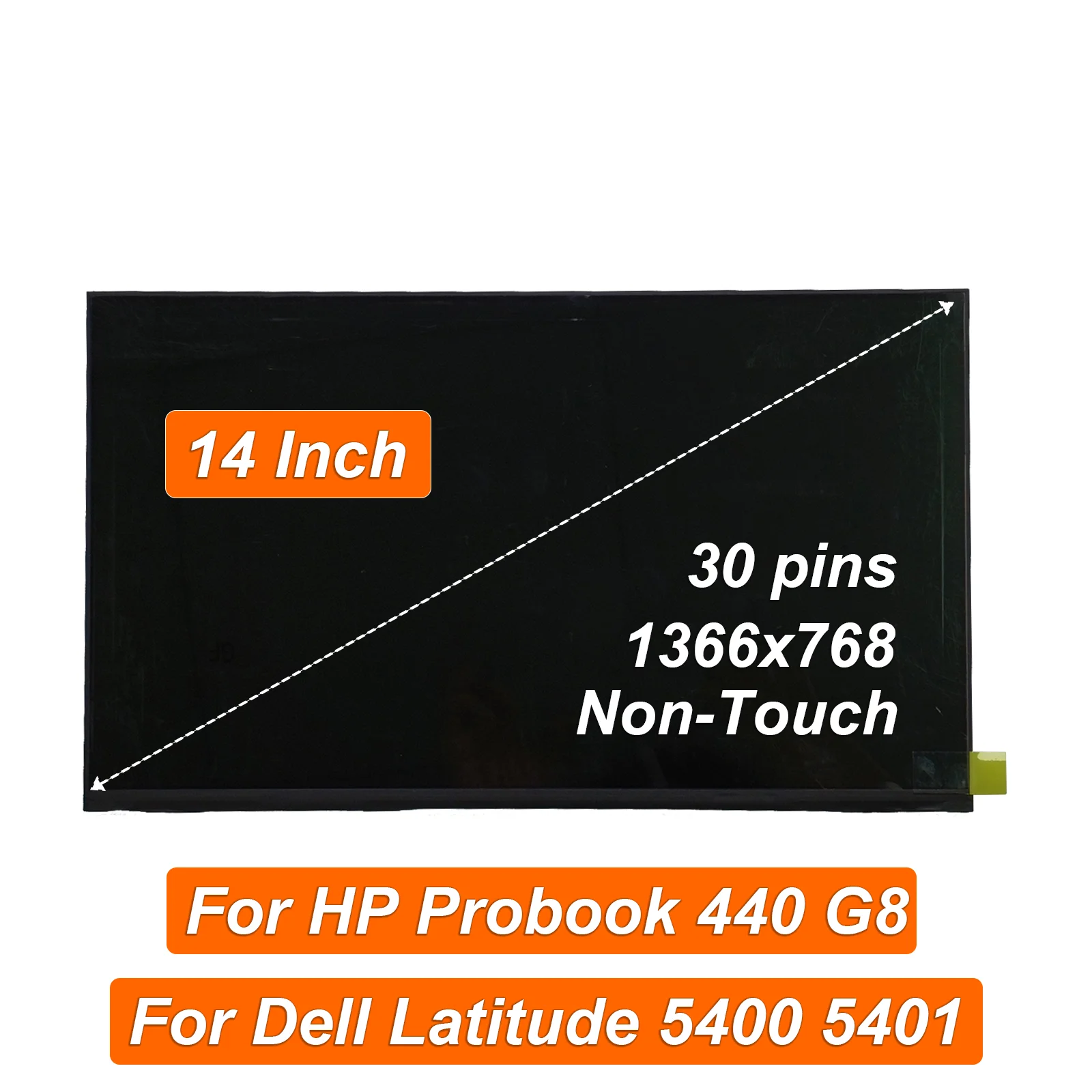 

14" TN HD Screen Display M21392-001 B140XTN07.5 1366x768 LCD Laptop Panel 250cd 30 Pins Laptop Repair Parts Replacement Part