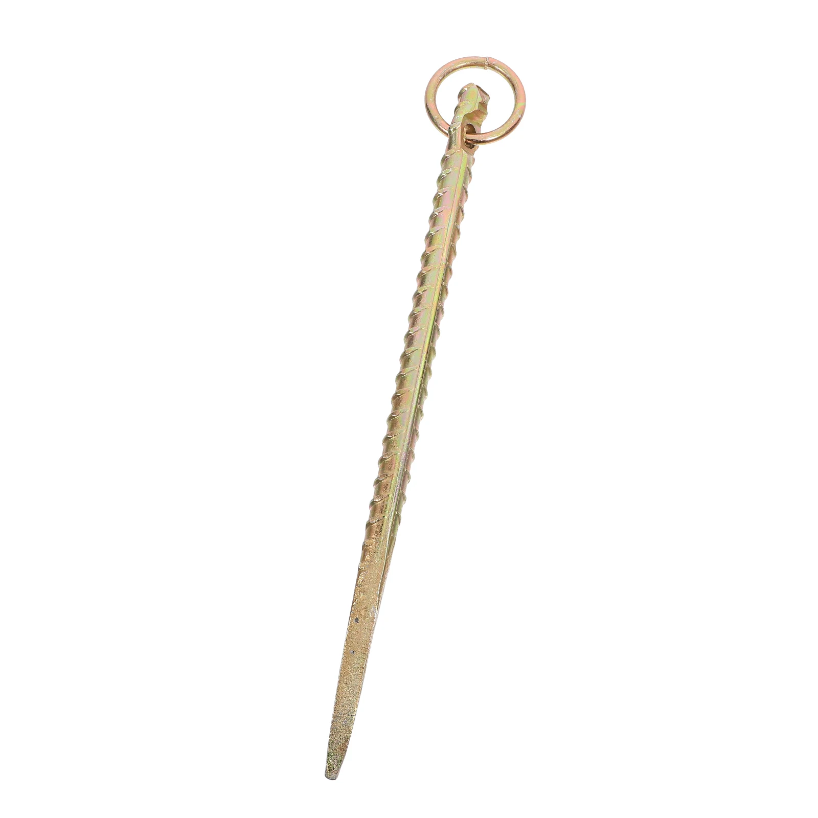 

Livestock Tie Out Stake Ground Nail Anchor for Cattle Horses Goats Sheep Small Size Strong Iron Material Ideal Pasture Field Use