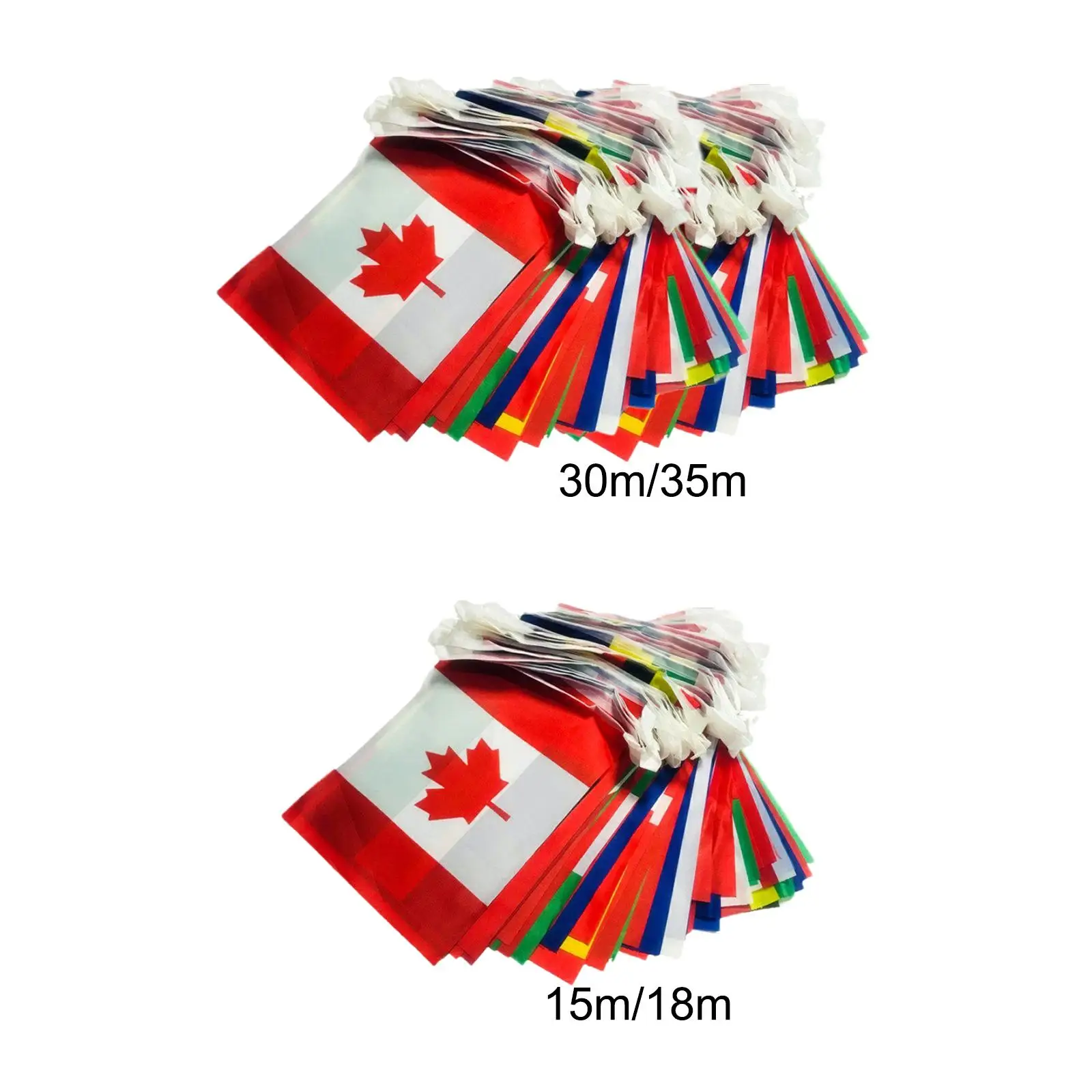 World String Flags Banner Set Different countries Rectangular Flags for Sports Clubs Indoor Garden Outdoor Party Decorations