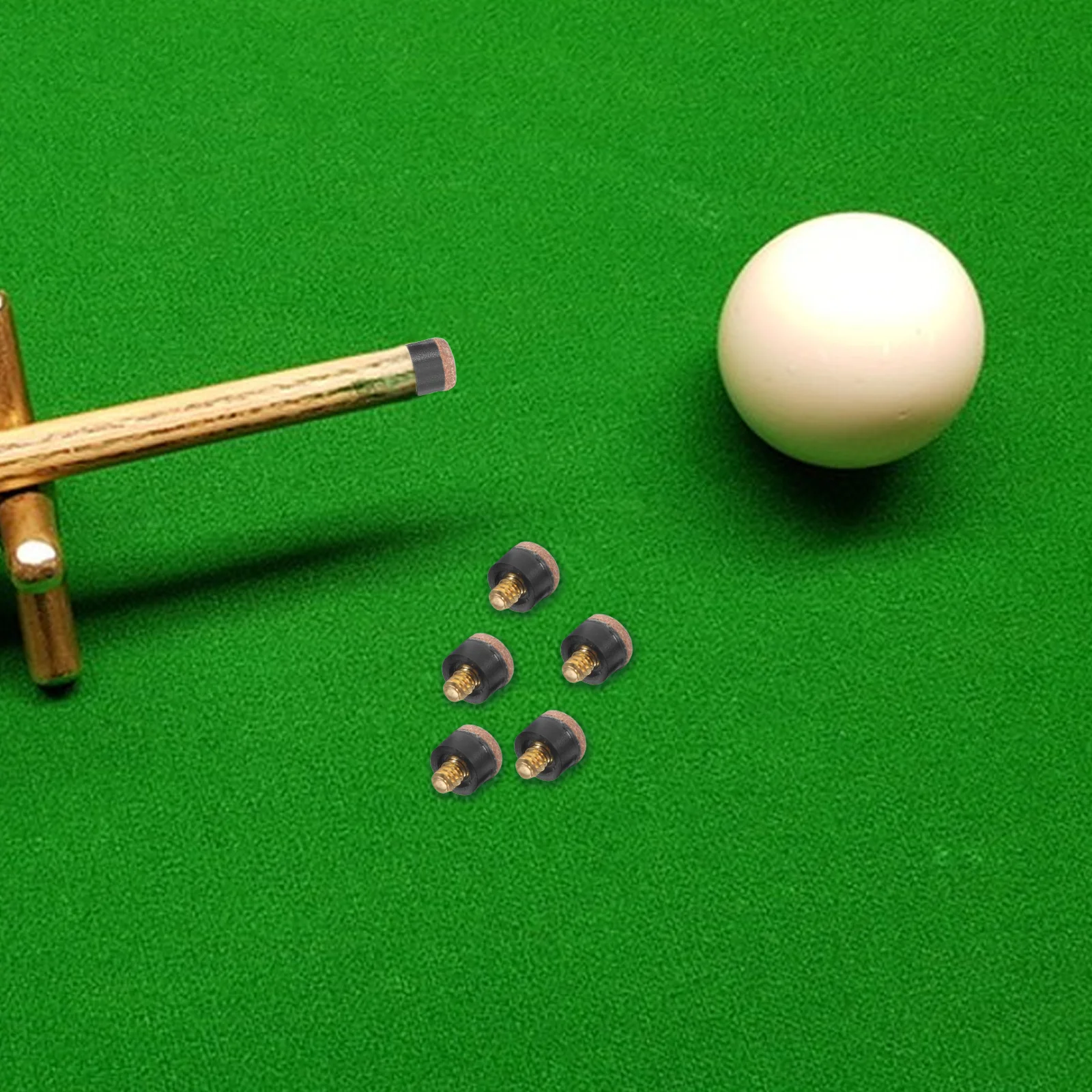 

25Pcs Billiard Cue Tips Screw on Replacement for Pool Snooker Cues Durable Antislip Ball Control Cue Tips