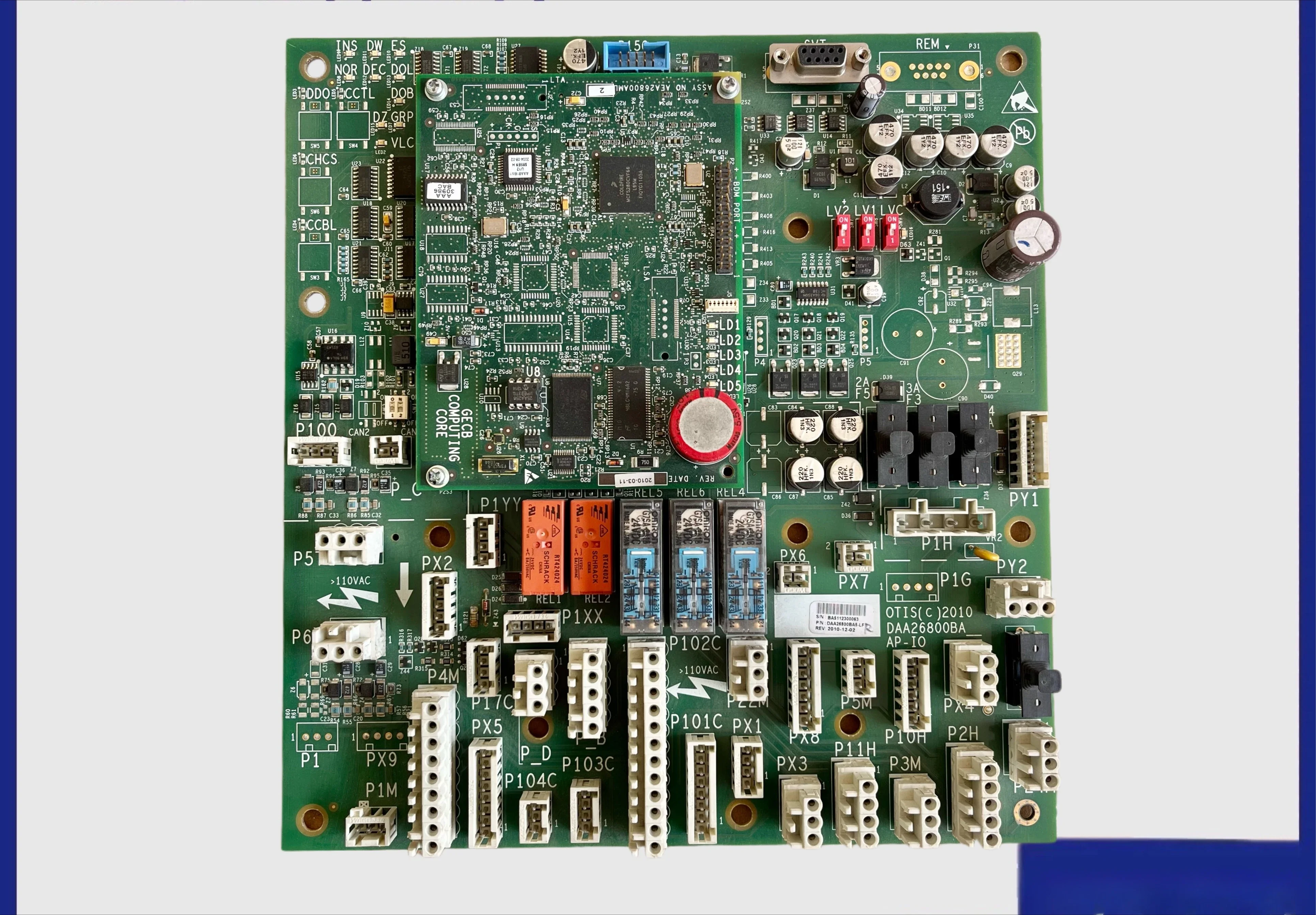 

Основная плата Otis GECB DBA/DCA/DDA/26800AY2/3/5/7/12/13 Новое оригинальное место