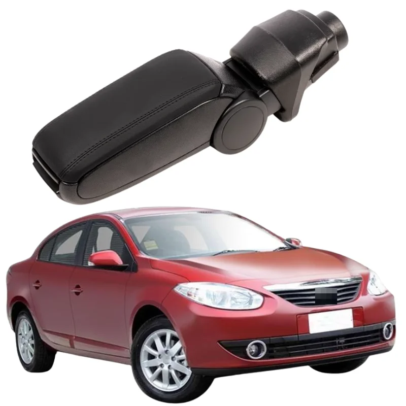 Para Renault Fluence 2009-2016, para Megane 3 2009-2016, Caja de Almacenamiento para Apoyabrazos de Consola Central, Accesorios Interiores de Coche en Cuero/Tela