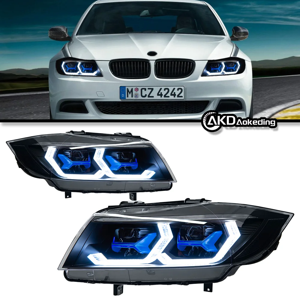 Car Headlights for BMW E90 LED Headlight 2005-2012 Headlights 320i 325i 318i DRL Turn Signal High Beam Laser Eyes Projector Lens