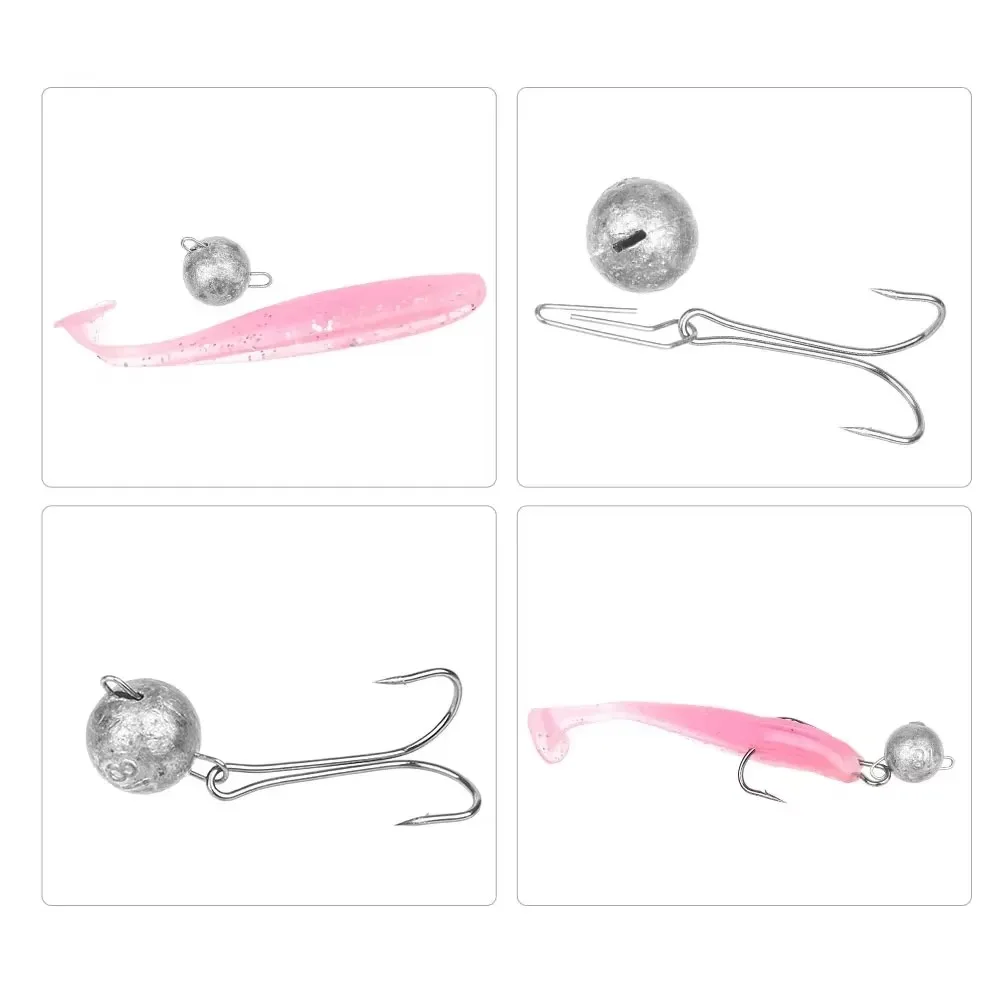 3/5/7/10g 10pcs Supercontinent Sinker Fishing Jig Head Bullet Weights Soft Lure Group Hook Aggravated Fishing Hooks