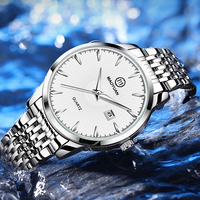 Maoyuan 2025 Men's Classic Fashion Leisure Waterproof Luminous Quartz Calendar Stainless Steel Business Sports Men's Watch